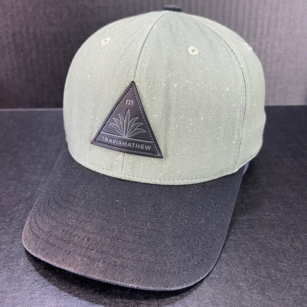 Agave Patch Mens Green TravisMathew Hat Snapback Flexfit 110 OSFA